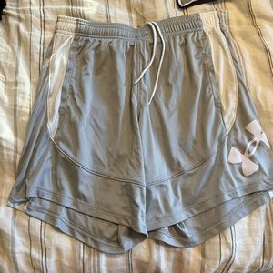Gray Under Armour Womens Basketball Shorts